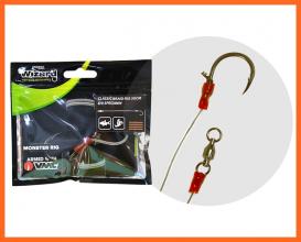 Wizard Monster Round Braid Rig Harcsázó Előke 11.0-ás Horoggal