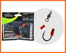 Wizard Monster Round Mono Rig Harcsázó Előke 11.0-ás Horoggal