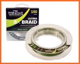 Wizard Ultima 8X Braid Fonott Zsinór Zöld 150m 0.14mm 10.23Kg