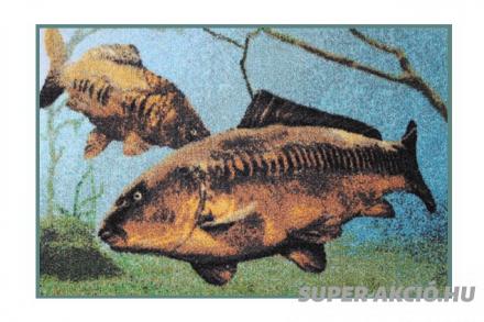 Delphin 3D Víz Alatti Pontyos Lábtörlő Szőnyeg, Horgász Ajándék 2