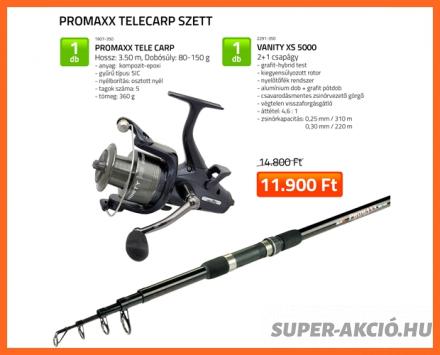 Akciós Nevis Promaxx Tele Carp Fenekező Pontyozó Tele Horgászbot Szett