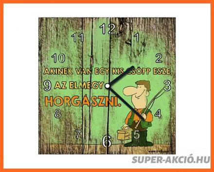 Akinek Van Egy Kis Csöpp Esze Falióra, Horgász Ajándék 