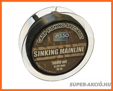Asso Carp Mainline Sinking Süllyedő 1000m 0,28mm Horgász Zsinór