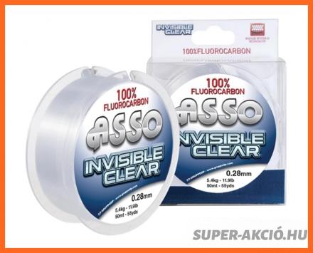Asso Invisible Clear Fluoro Carbon 30m 0,60mm Előkezsinór 
