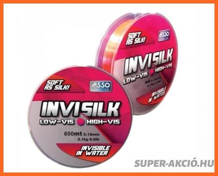 Asso Invisilk 600m 0,26mm Monofil Távdobó Horgász Zsinór