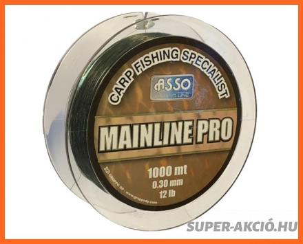 Asso Mainline Pro Zöld 1000m 0,35mm Horgász Zsinór