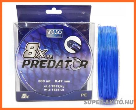 Asso PE8X Predator Fonott Zsinór 300m 0.62mm 83.2Kg