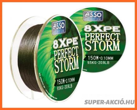Asso PE8X Perfect Fonott Zsinór 150m 0.18mm 15.9Kg
