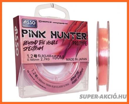 Asso Pink Hunter Fluorocarbon Horgász Zsinór 150m 0.185mm 2.7Kg