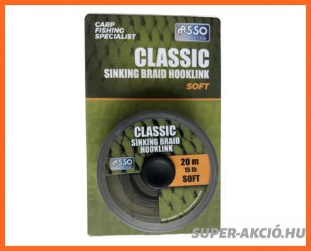 Asso Pro Sinking Braid Zöld 20m 45Lbs Horgász Előkezsinór