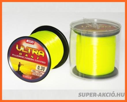 Asso Ultra Cast Fluoro Carbon Citrom 1000m 0,24mm Horgász Zsinór