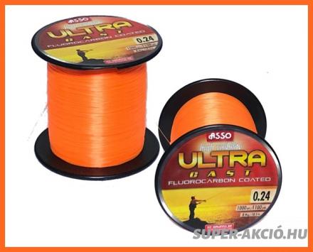 Asso Ultra Cast Orange Monofil Horgász Zsinór 1000m 0.20mm 6.5Kg