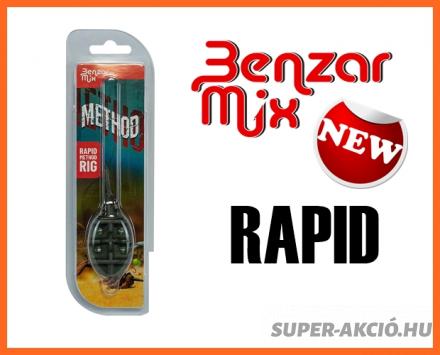  Benzár Mix Komplett Method Horgász Etetőkosaras Szerelék 40gr 1db