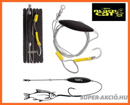 Black Cat Hair Rig Kész Szerelék XL-es, Harcsázó Kiegészítő