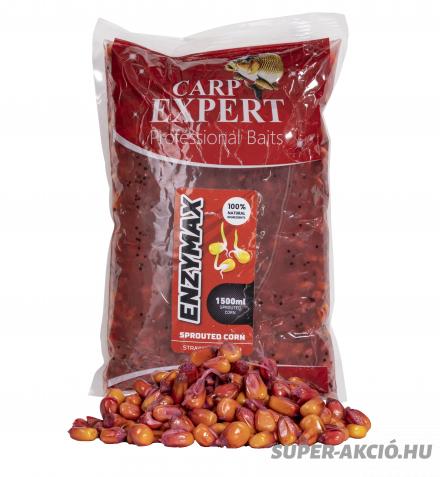 Carp Expert Enzymax Csíráztatott Kukorica Szemes Csali Eper Halas 1,5kg 2