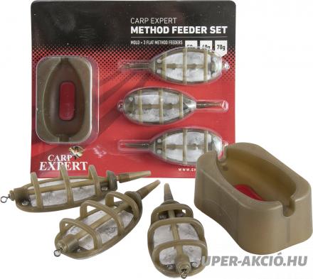 Carp Expert Heavy Method Horgász Etetőkosarak Szettben Vegyes 3+1 2