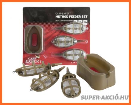 Carp Expert Heavy Method Horgász Etetőkosarak Szettben Vegyes 3+1