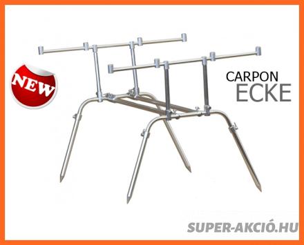 Carpon Ecke 4 Botos Alumínium Ezüst Horgász Rod Pod