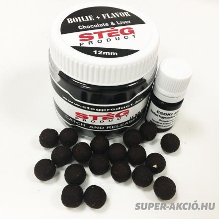 csalizó horgász bojlik 12mm csokis májas