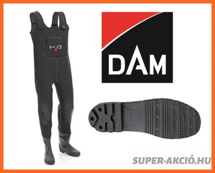 Dam H2O Neoprén Gumi Talpas 46-47-es, Horgász Mellescsizma