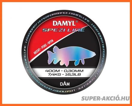 Dam Spezi Line Monofil 400m 0,30mm Pergető Horgász Zsinór