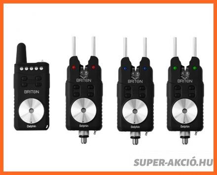 Delphin Briton Elektromos Kapásjelzők Szettben 3+1