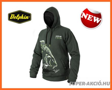 Delphin Catch Me Kapor Kapucnis Felső Horgász Ruha XL-es