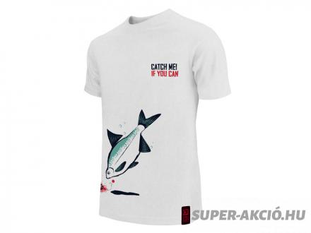 Delphin Catch Me Keszeg Mintás Horgász Póló L-es 1