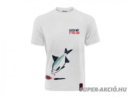 Delphin Catch Me Keszeg Mintás Horgász Póló XXXL-es 2