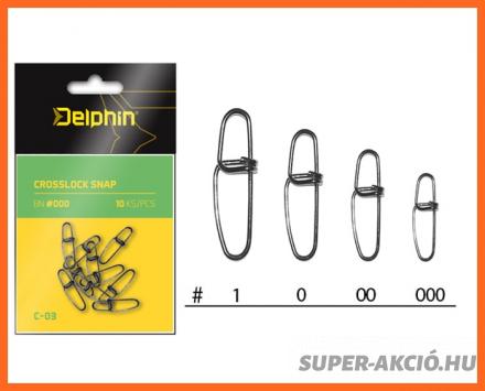 Delphin Cross Lock Pergető Kapocs BN000 10db