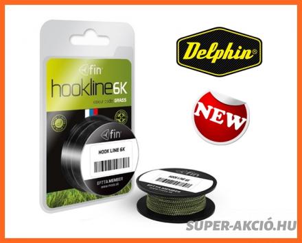 Delphin Fin 6K Fonott Horgász Előkezsinór 20m 35lbs Grass