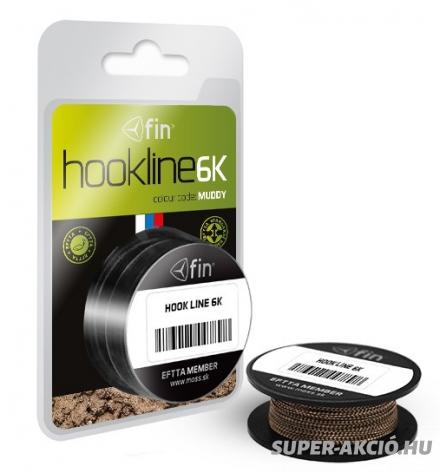 Delphin Fin 6K Fonott Horgász Előkezsinór 20m 35lbs Muddy 2