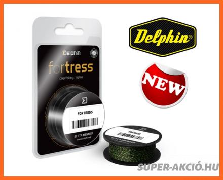 Delphin Fortress Fonott 20m 35 Lbs Horgász Előkezsinór Fekete Zöld