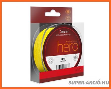 Delphin Hero 4 Szálas Sárga Színű Fonott Zsinór 300m 0,14mm