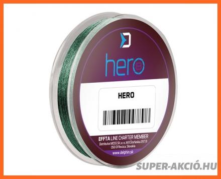 Delphin Hero 8 Green Fonott Előkezsinór 15m 0,14mm