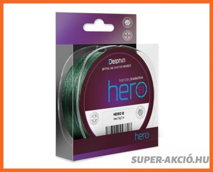 Delphin Hero 8 Szálas Zöld Színű Fonott Zsinór 300m 0,20mm