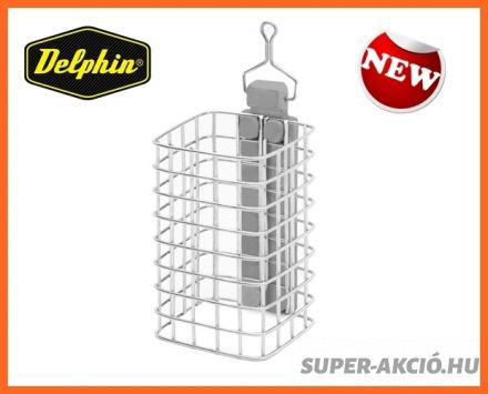 Delphin Klasik Ezüst Színű Feeder Horgász Etetőkosár L Méret 40Gr