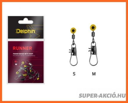 Delphin Runner Feeder Forgókapocs 10db S-es