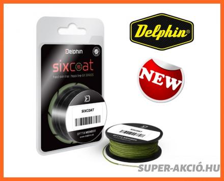 Delphin Sixcoat Bevonatos 5m 25 Lbs Zöld Horgász Előkezsinór