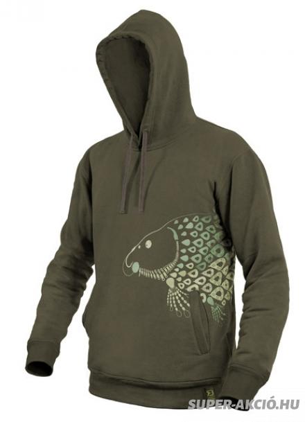 Delphin Tackle Ponty Mintás Kapucnis Felső Horgász Ruházat S-es 1