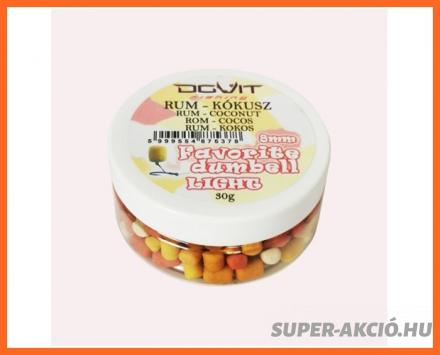 Dovit Favorite Dumbell Horgász Pellet Rumos Kókusz Világos Színek