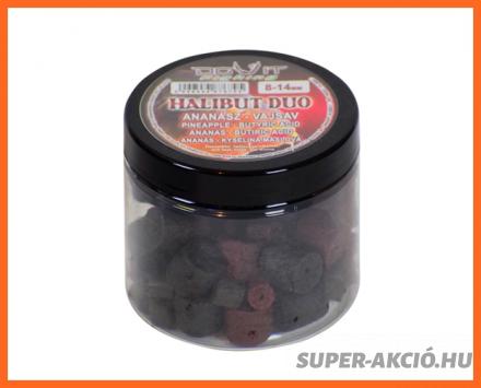 Dovit Halibut Duo Fúrt Horgász Pellet Ananász Vajsav  8-14mm 100g