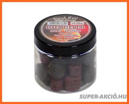 Dovit Halibut Duo Fúrt Horgász Pellet Csilis Fűszer 14-20mm 100g