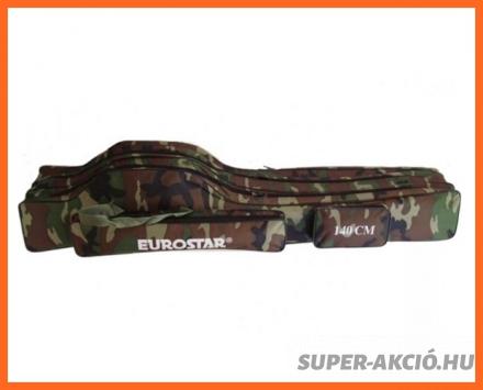 Eurostar 3 Rekeszes Terep Színű 120cm Horgász Botzsák