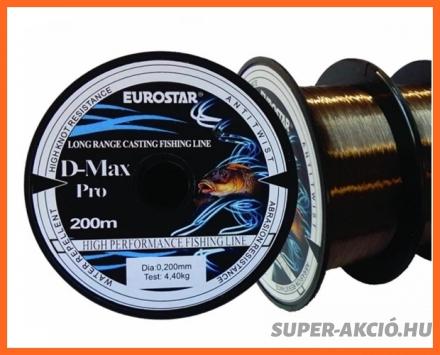 Eurostar D Max Pro 200m 0,30mm Monofil Ponty Horgász Zsinór