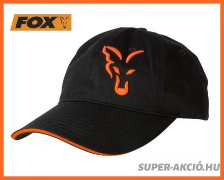 Fox Baseball Fekete Narancs Horgász Sapka