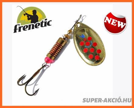 Frenetic 5TOPA13 Arany Piros Pöttyös Horgász Villantó 2-es 5gr