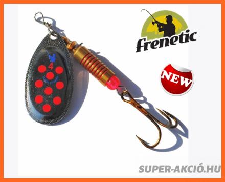 Frenetic 5TOPA13 Ezüst Piros Pöttyös Horgász Villantó 3-as 7gr