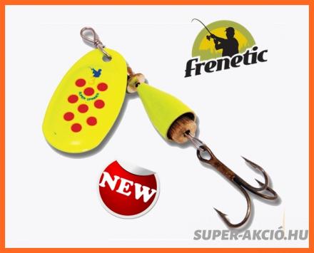 Frenetic Fluo Citromsárga Pöttyös Horgász Villantó 1-es 4gr