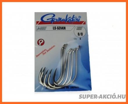 Gamakatsu Ls 5314N Horog 10/0-ás 6db, Harcsázó Kiegészítő